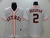 Astros 2 Alex Bregman White 2020 Nike Cool Base Jersey,baseball caps,new era cap wholesale,wholesale hats